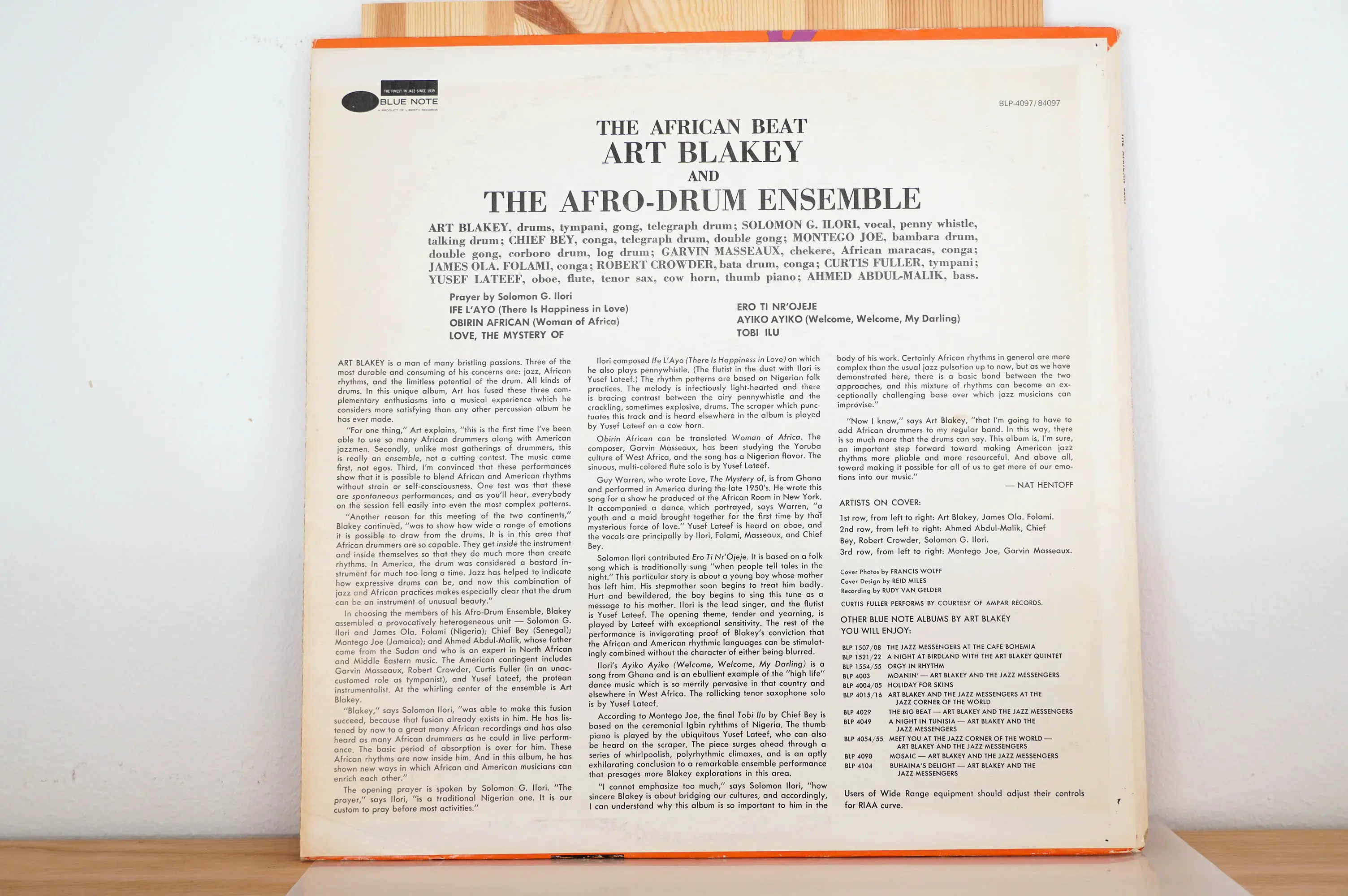 Art Blakey & The Afro-Drum Ensemble - The African Beat - Image 4