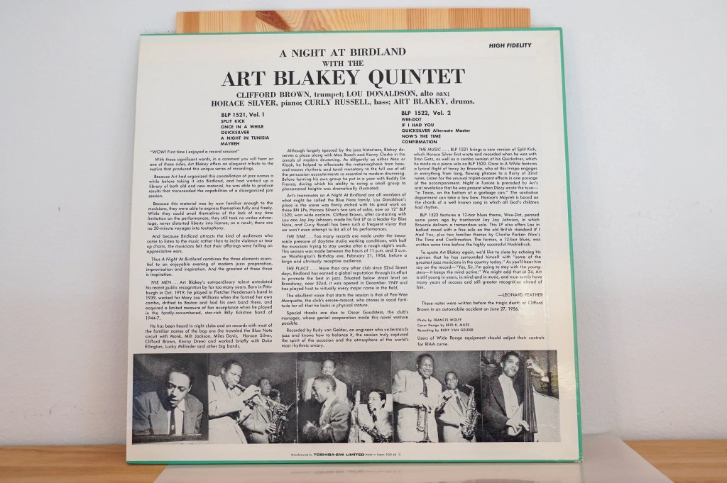 Art Blakey Quintet - A Night At Birdland, Volume 2