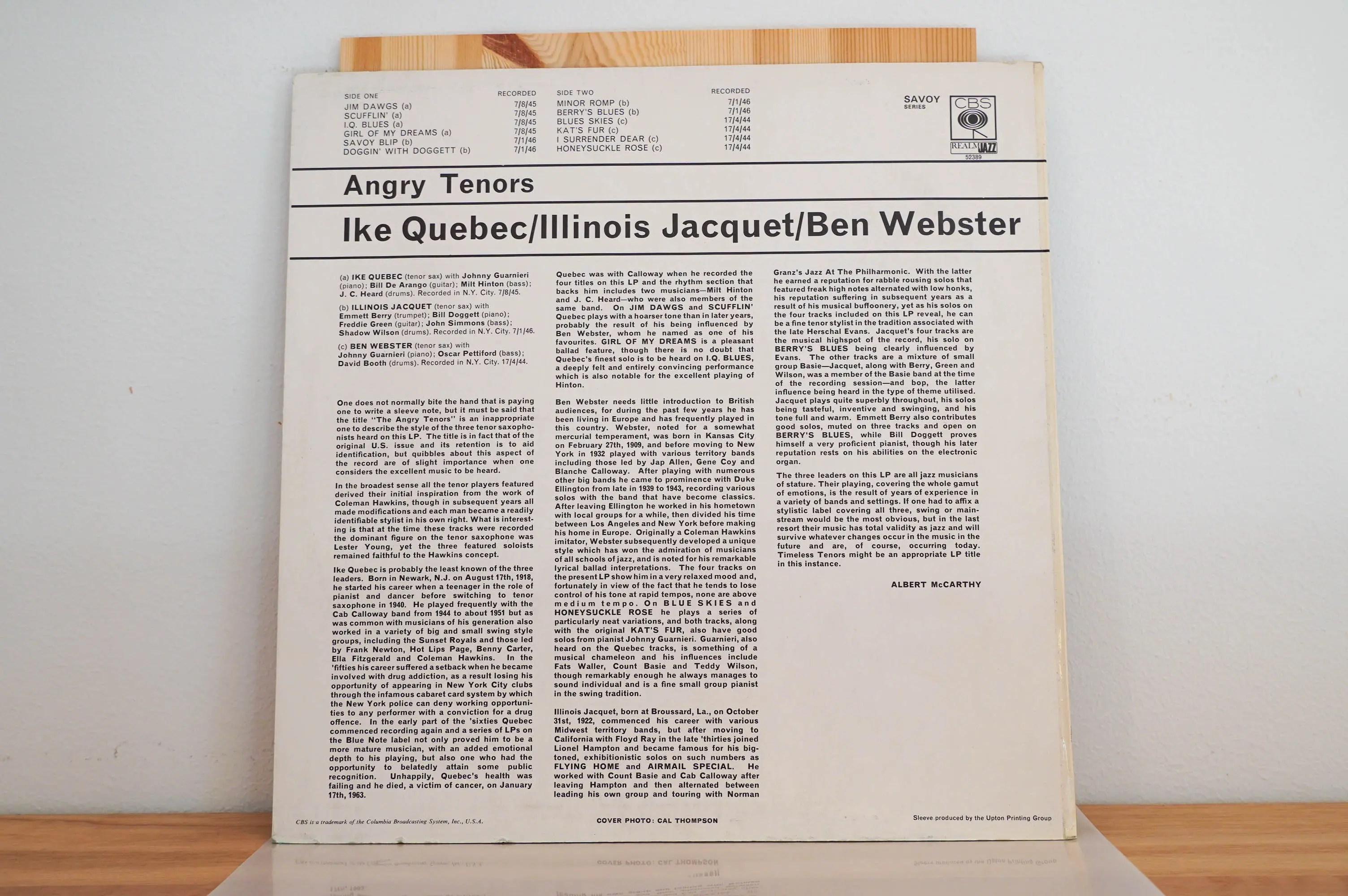 Ben Webster, Illinois Jacquet, Ike Quebec - Angry Tenors - Image 4