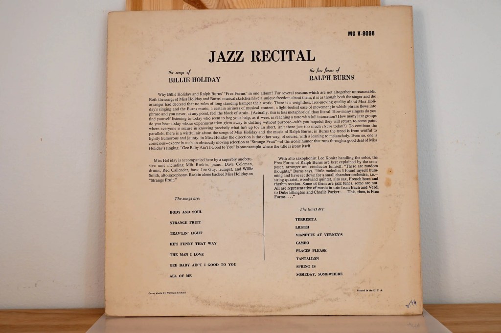 Billie Holiday / Ralph Burns - Jazz Recital