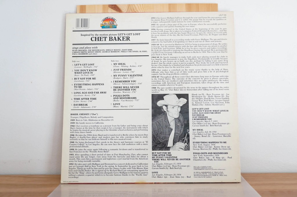 Chet Baker - Inspired By The Motion Picture Let's Get Lost