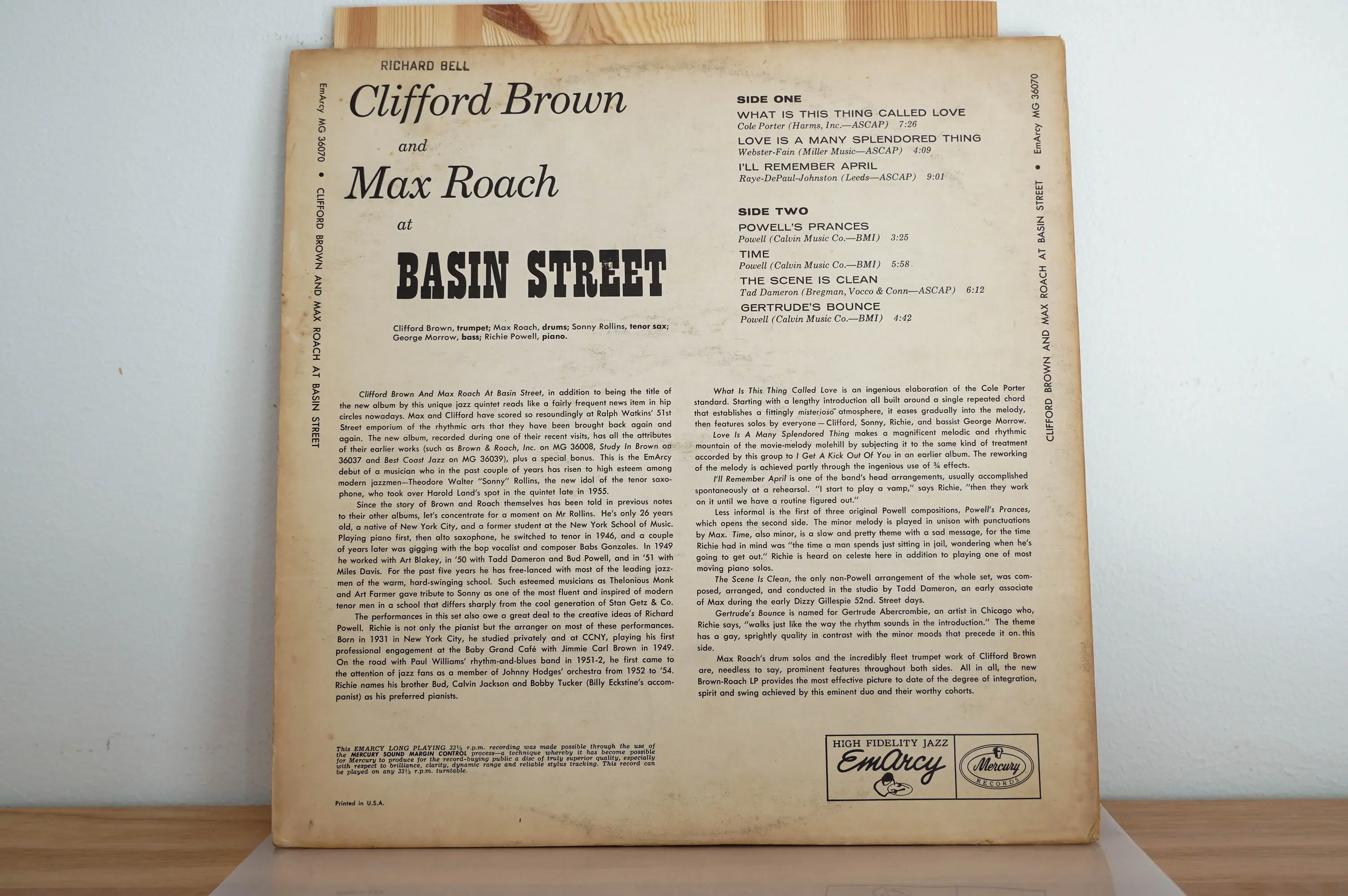 Clifford Brown And Max Roach - At Basin Street - Image 8