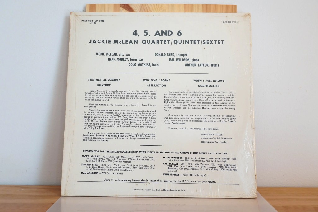 Jackie McLean - 4, 5 And 6