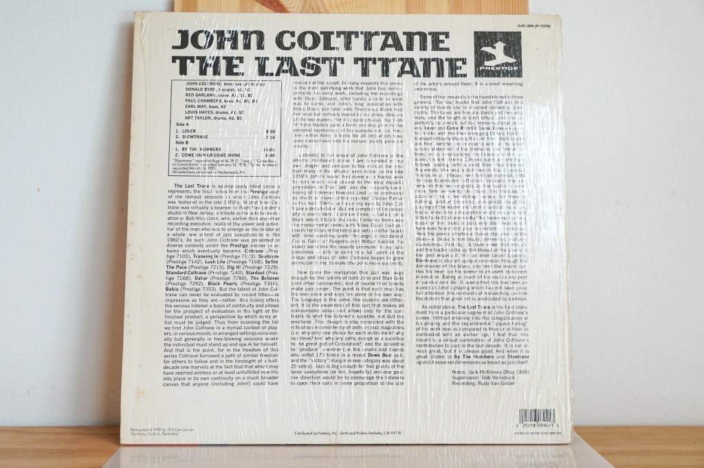John Coltrane - The Last Trane