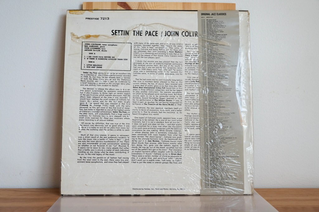 John Coltrane - Settin' The Pace
