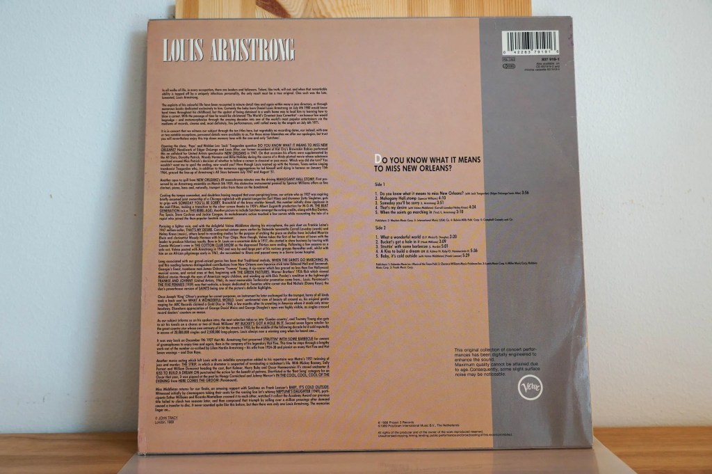 Louis Armstrong - Do You Know What It Means To Miss New Orleans?