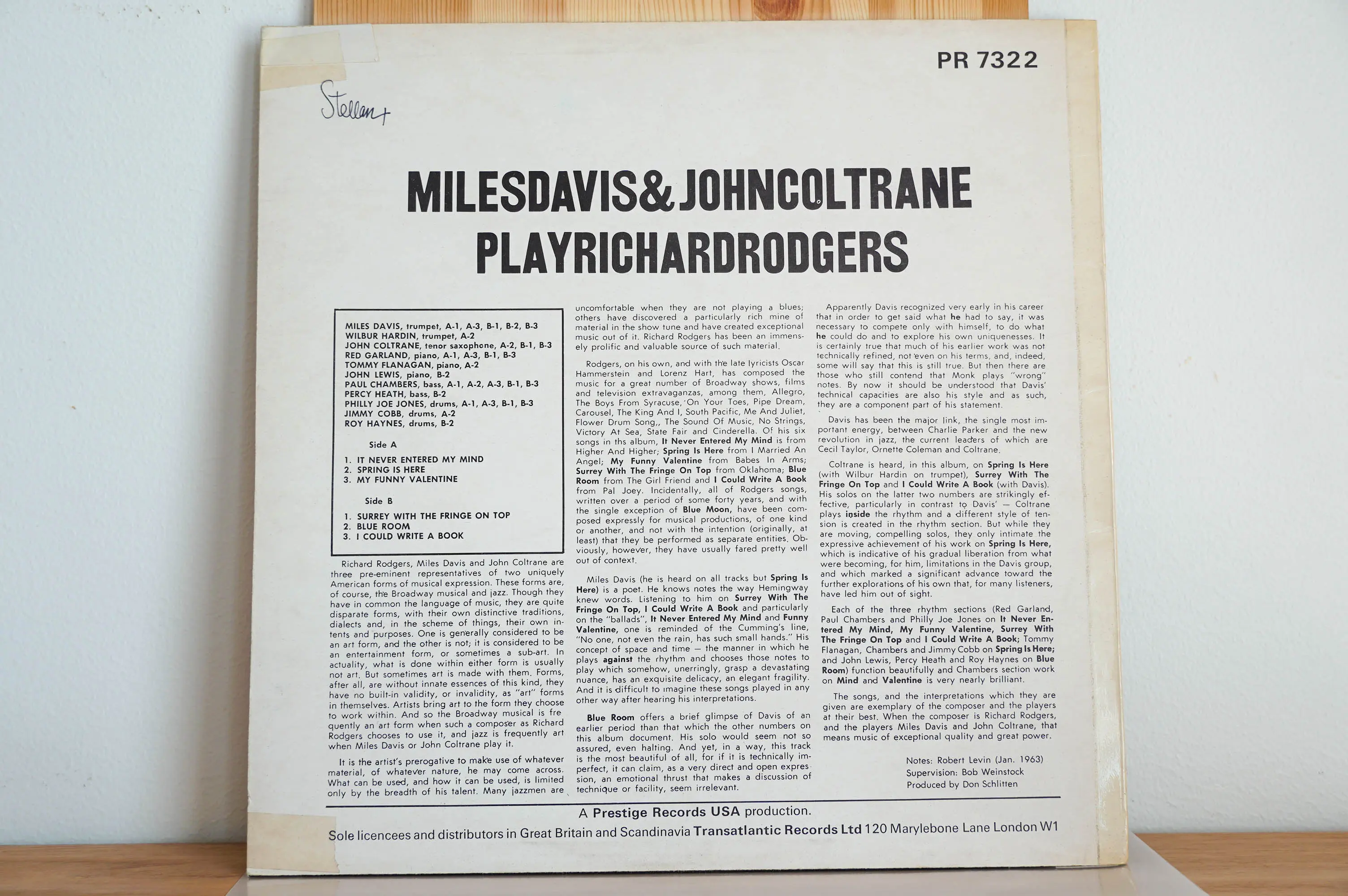 Miles Davis & John Coltrane - Play Richard Rodgers - Image 4