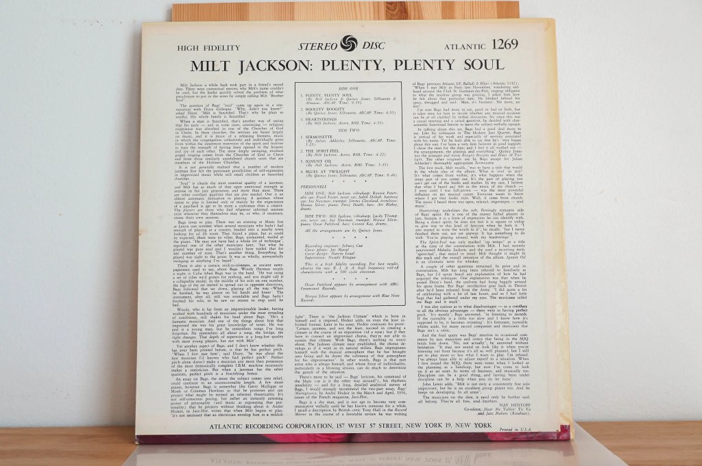 Milt Jackson - Plenty, Plenty Soul