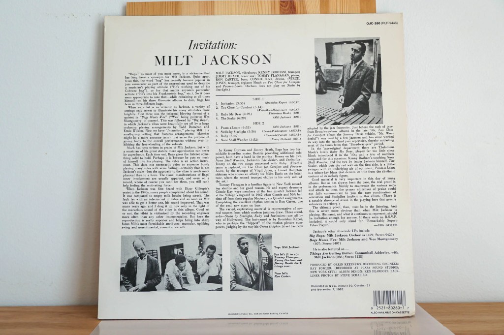 Milt Jackson Sextet - Invitation