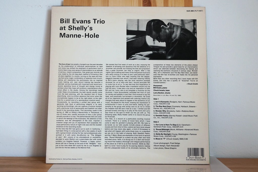 The Bill Evans Trio - At Shelly's Manne-Hole, Hollywood, California