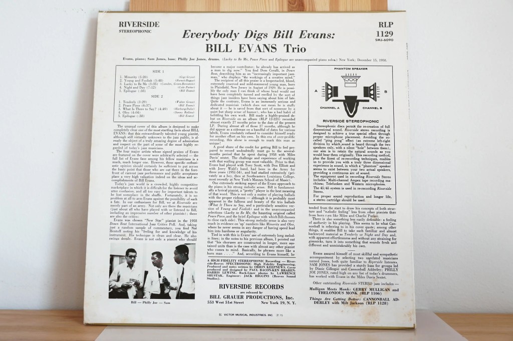 The Bill Evans Trio - Everybody Digs Bill Evans