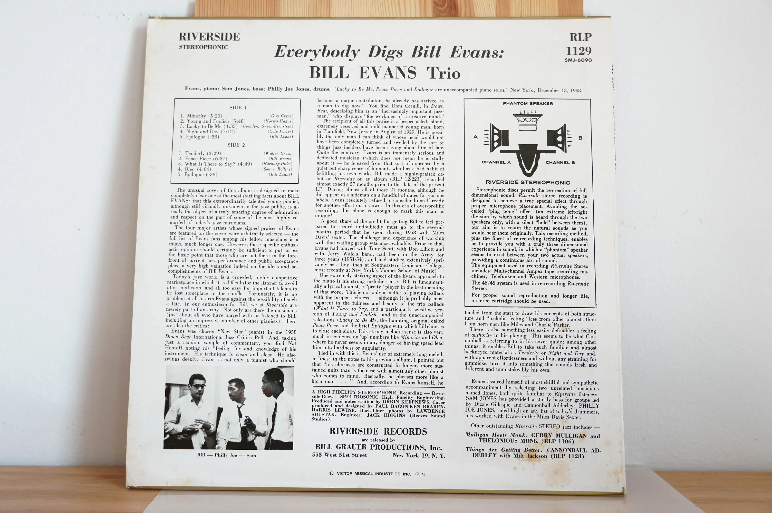 The Bill Evans Trio - Everybody Digs Bill Evans - Image 4