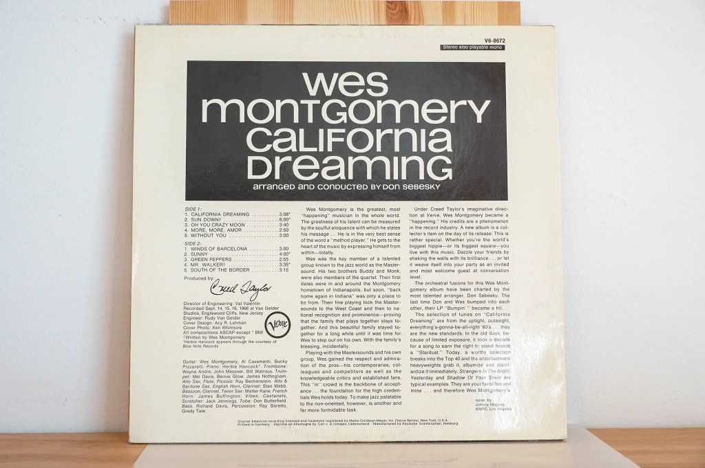 Wes Montgomery - California Dreaming